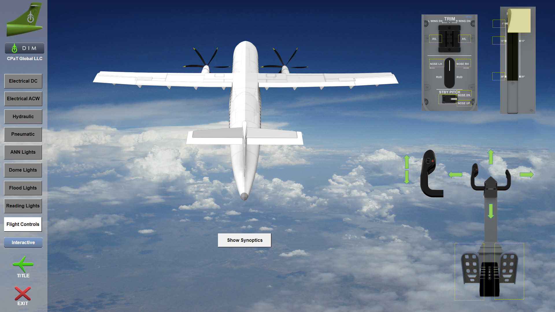 atr-72-42-600-flight controls - interactive