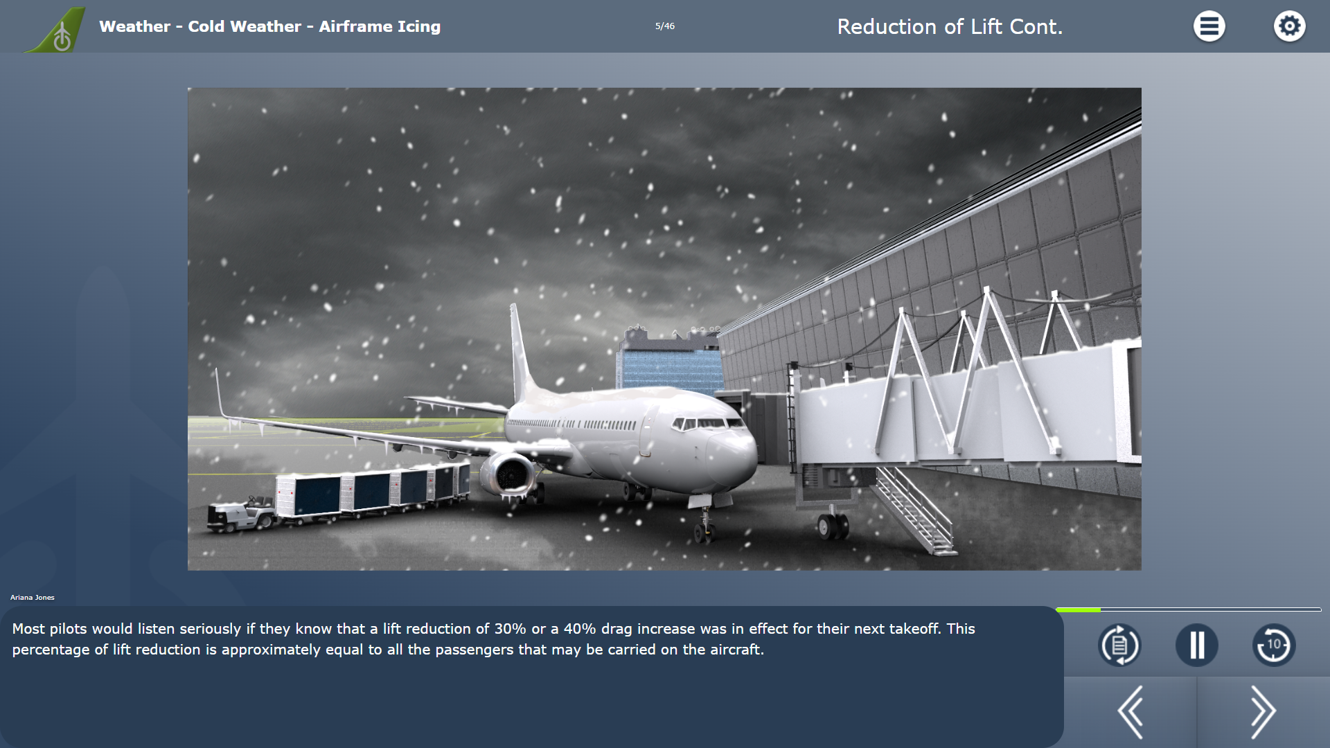 cold weather - icy plane with snow