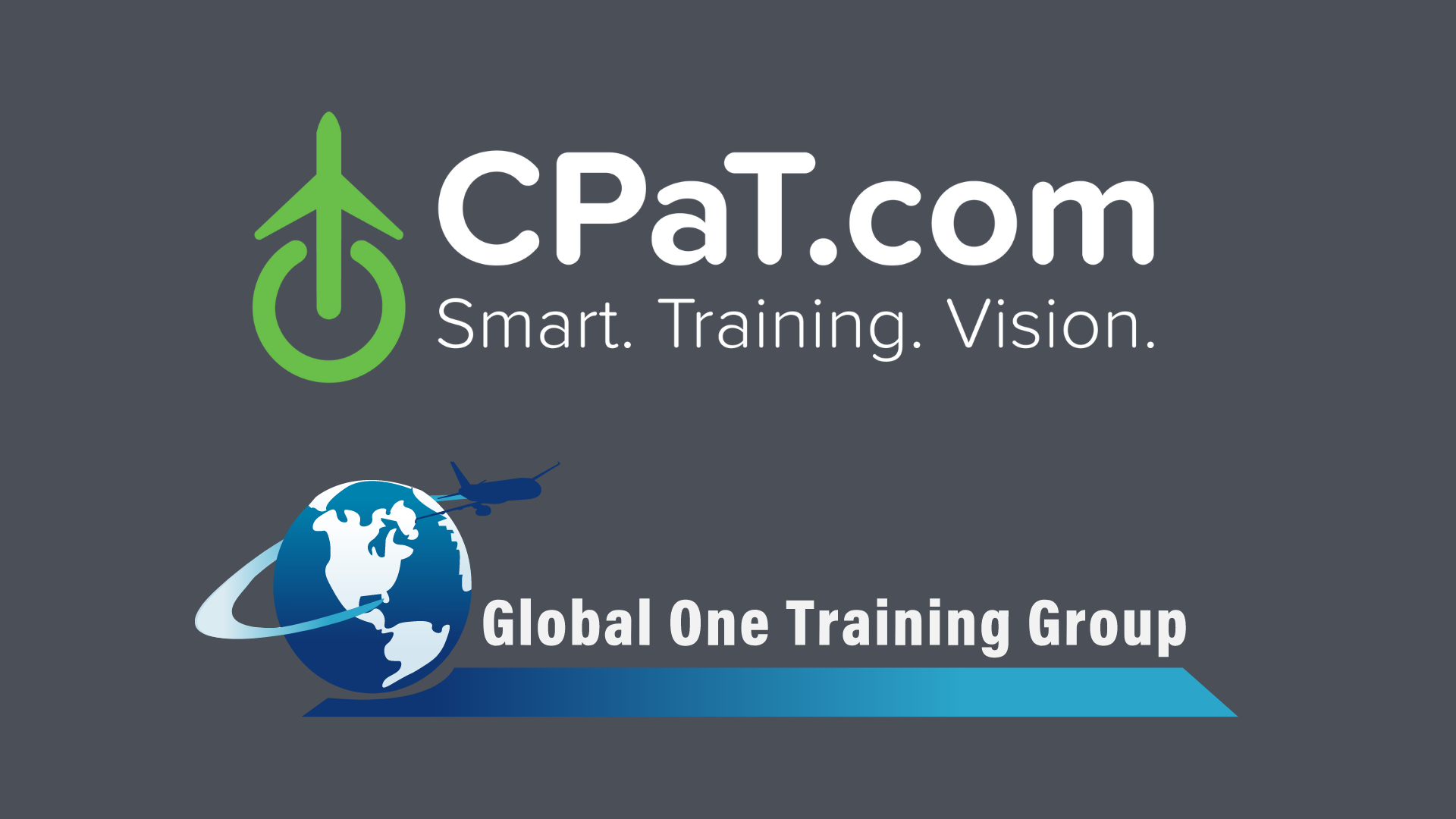 CPaT Global Logo and Global One Training Group Logo for Press Release