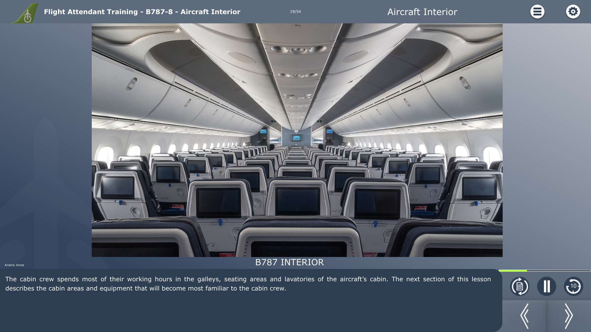 B787 Aircraft Interior